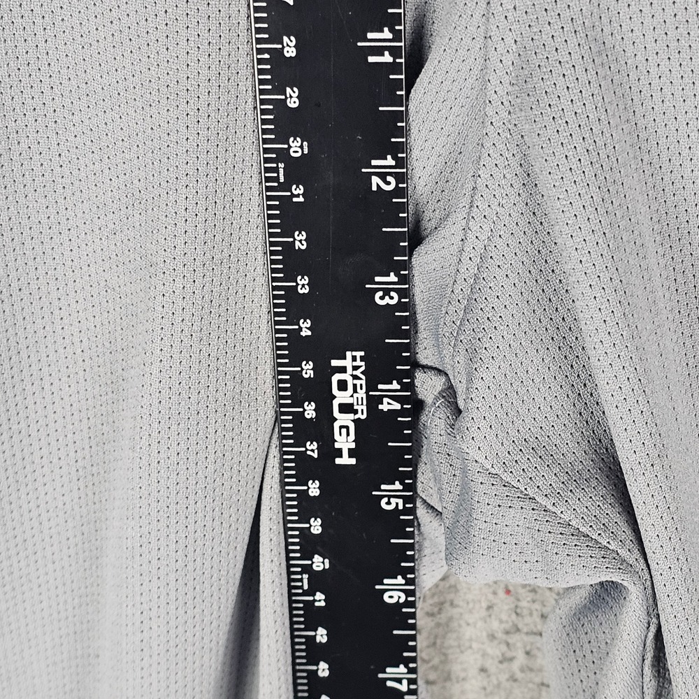 Nike Pants Mens Large Gray Basketball Track Mesh Side Stripe Warm Up Baggy Y2K - Picture 5 of 12